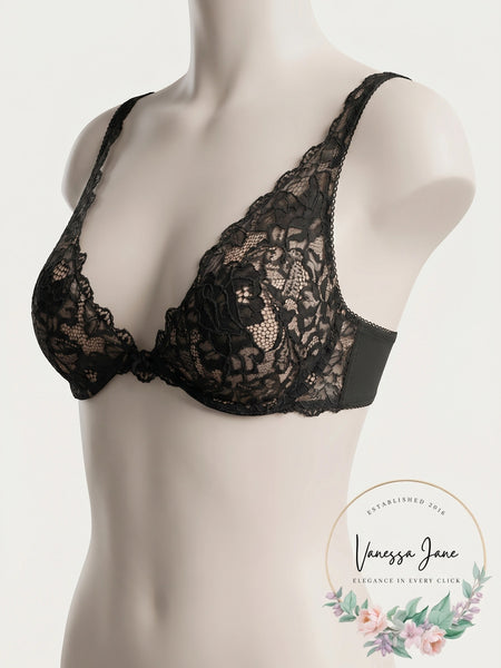 Victorias Secret Very Sexy Black Bra Lace, Size 36C