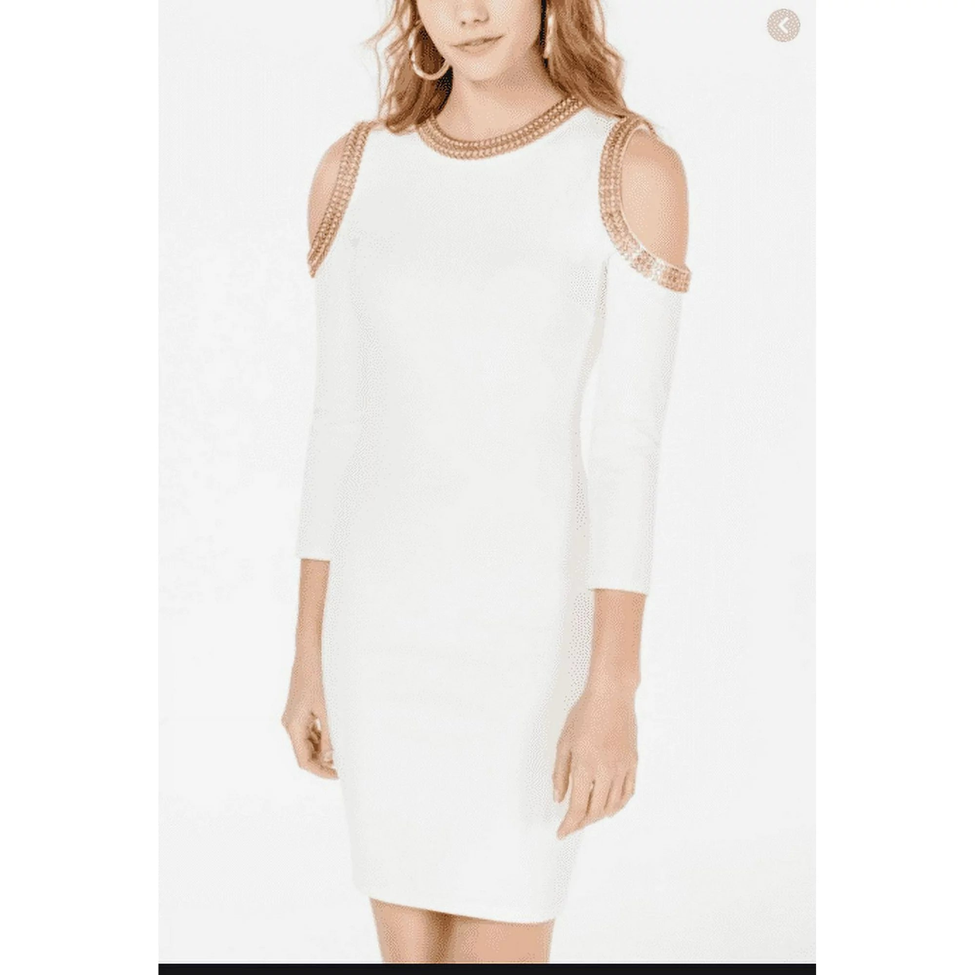 Xoxo Juniors Embellished Cold-Shoulder Dress