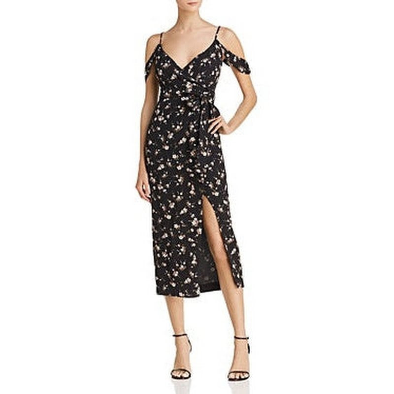 Bardot Floral Mock Wrap Dress - Size XS