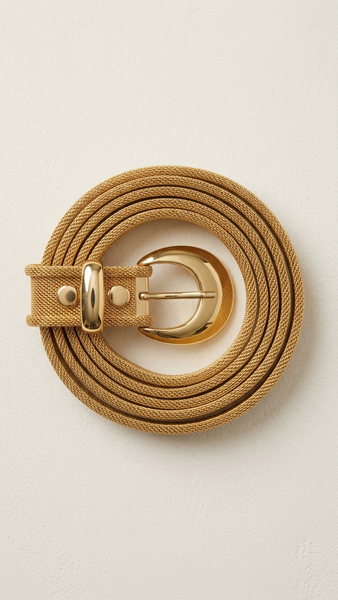 VTG 90s Gold Tone Metal Mesh Ladies Belt Unbranded 34 Length Size Small