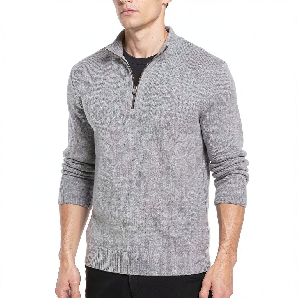 Tasso Elba Mens Supima Cotton Textured 1/4-Zip Sweater, Size 2XL