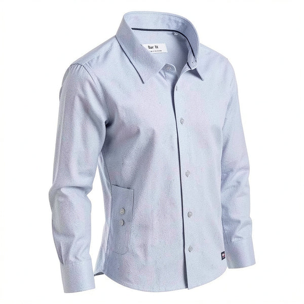 Bar Iii Mens Slim-Fit Stretch Light Print Dress Shirt, Size Small