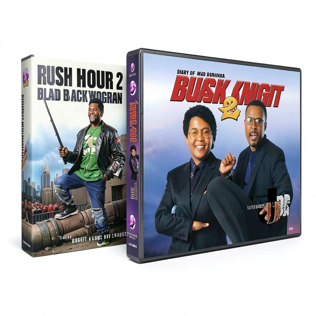 Comedy DVD Bundle: Rush Hour 2, Black Knight, Diary of a Mad Black Woman