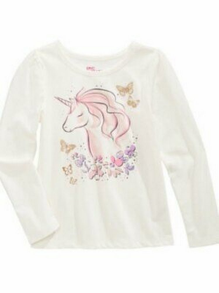 Epic Threads Toddler Girls Unicorn Flower T-Shirt, Size 2T