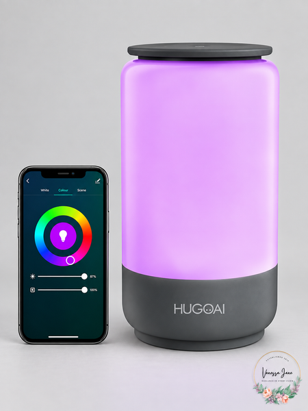 HugoAI Smart LED Table Lamp, Gray