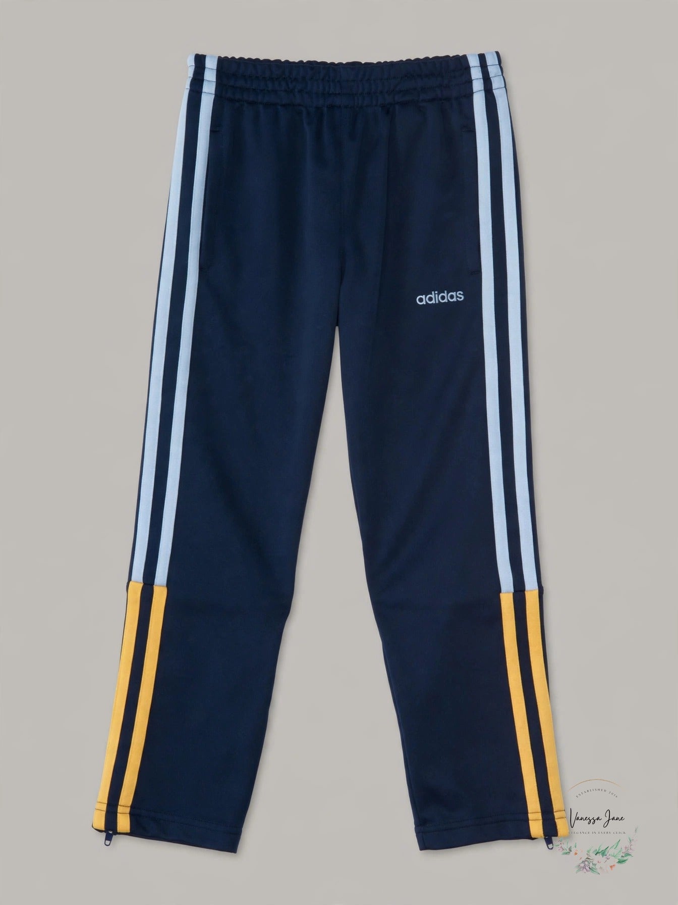 Adidas Boys 3-Stripe Training Pants Navy Size 4 - stock