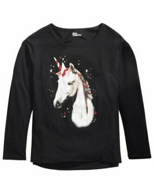 Epic Threads Big Girls Glitter Unicorn T-Shirt, Size Small