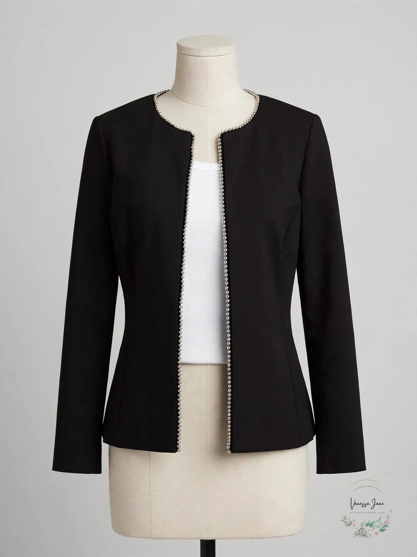 Alfani Petite Bead Trim Jacket, Size 4