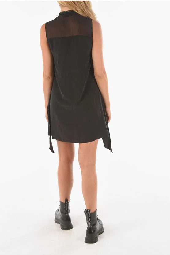 Kate and Mallory Black Zipper Front Dress, Size Medium