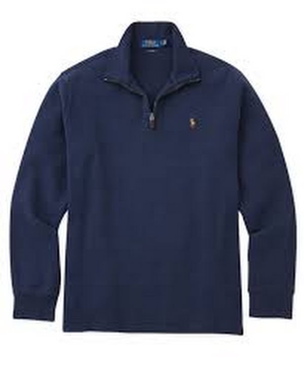 Polo Ralph Lauren Mens Big and Tall Estate-Rib Quarter-Zip Pullover, Size 2LT