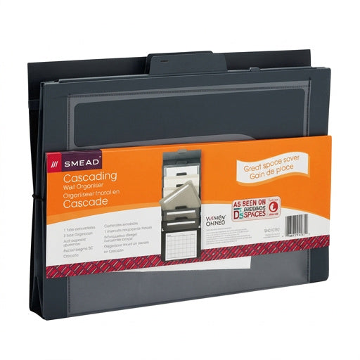 Smead Manufacturing Company SMD92061 Smead Cascading Wall Organizer Gray