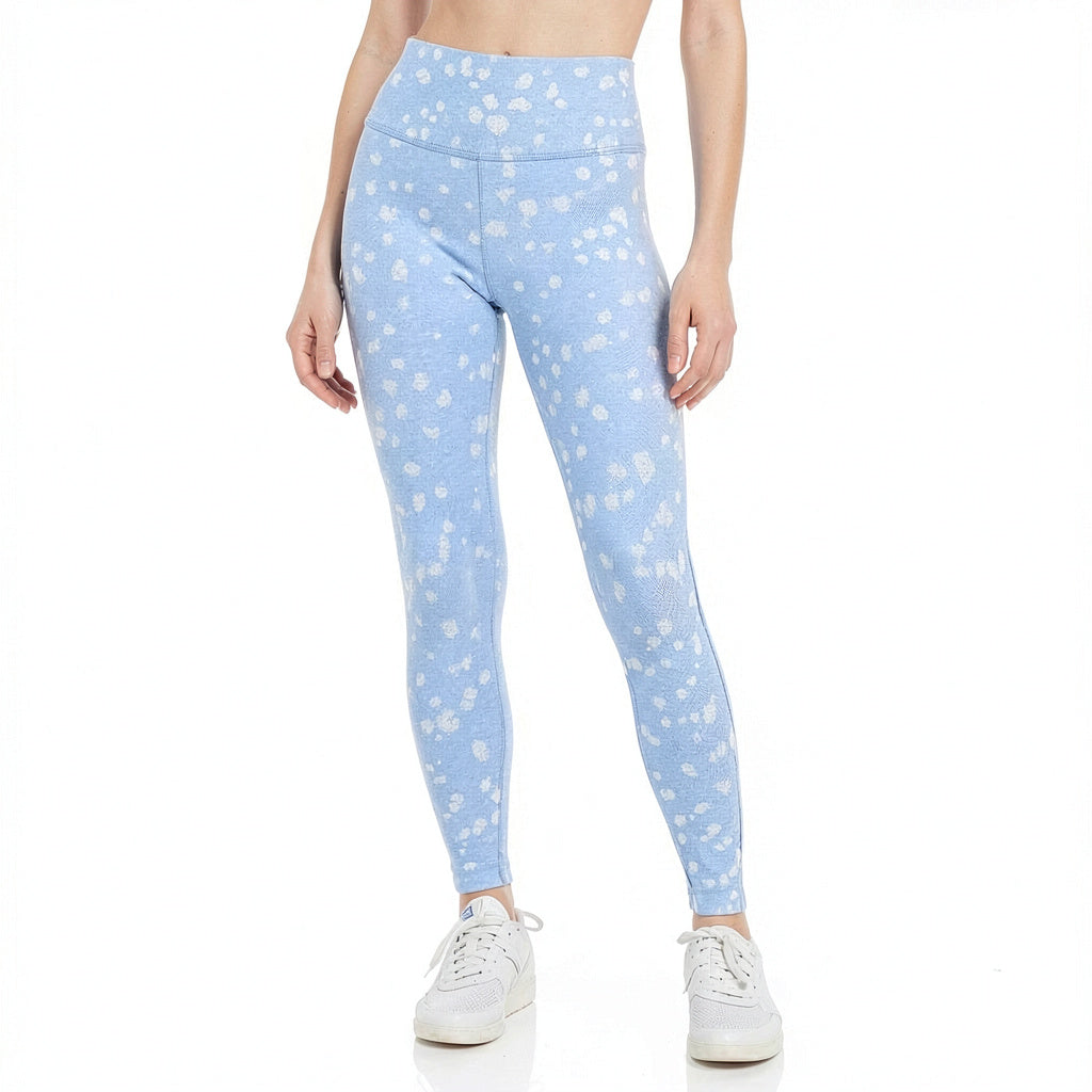 Aqua Womens High Rise Knit Leggings, Blue, Size Large