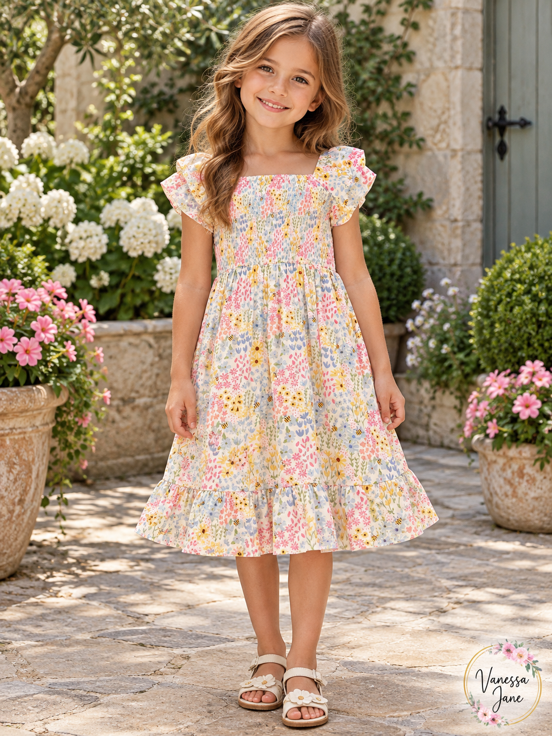 Falls Creek Girls Smocked Dresses, 2-Pack, Size 10–12