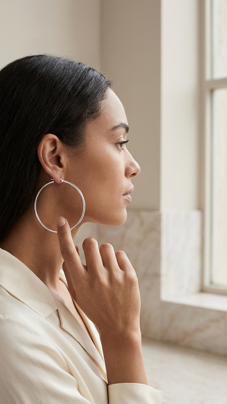 Giani Bernini Large Sterling Silver Hoop Earrings, 1.75 - Silver