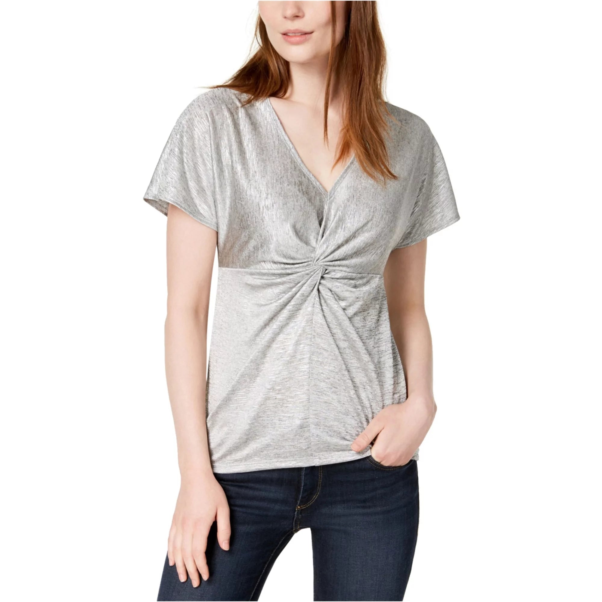 Bar III Twist-Front Blouse