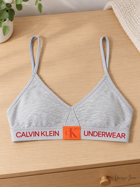 Calvin Klein Womens Monogram Unlined Triangle Bralette — lifestyle candidate