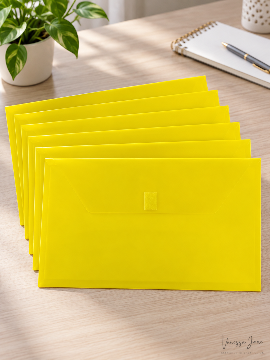JAM Paper 6Pack, Plastic Envelopes with Hook & Loop Closure Legal Booklet — lifestyle candidate