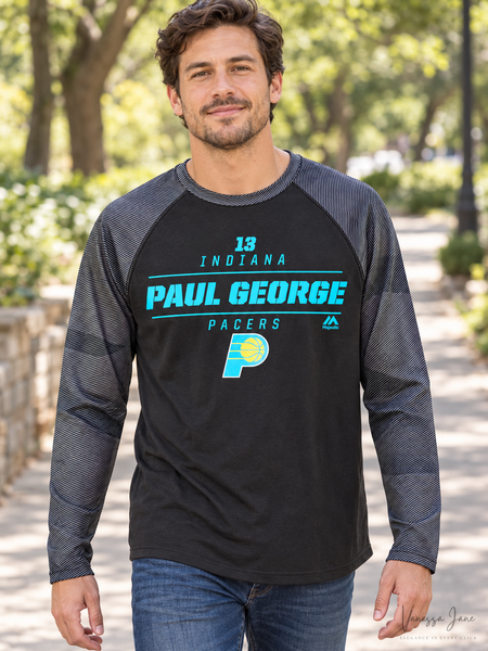 Majestic Indiana Pacers Player Program NBA Paul George Mens Tee, Size XL — lifestyle candidate