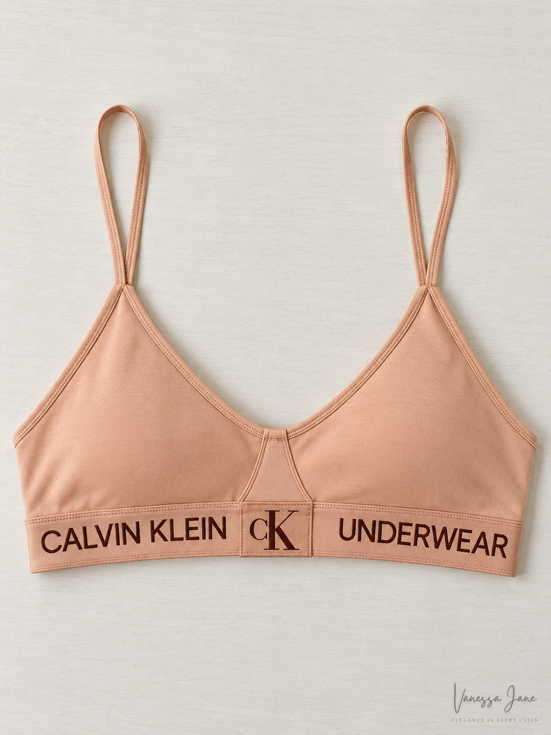 Calvin Klein Womens Monogram Unlined Triangle Bralette — lifestyle candidate