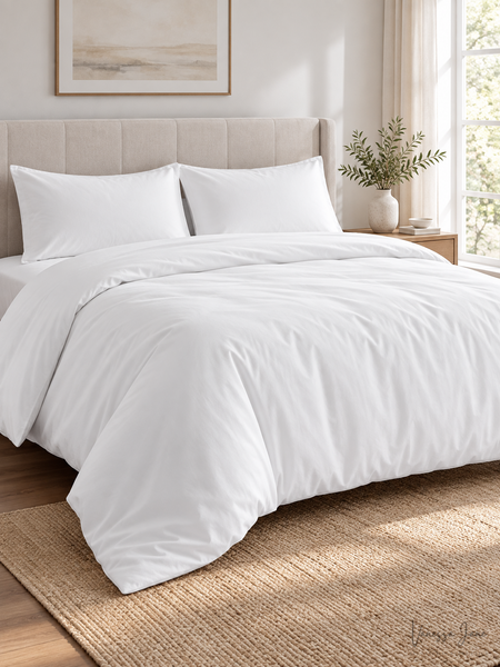 Oake Cotton Tencel Blend Reversible 3 PC. Duvet Cover Set, King — lifestyle candidate