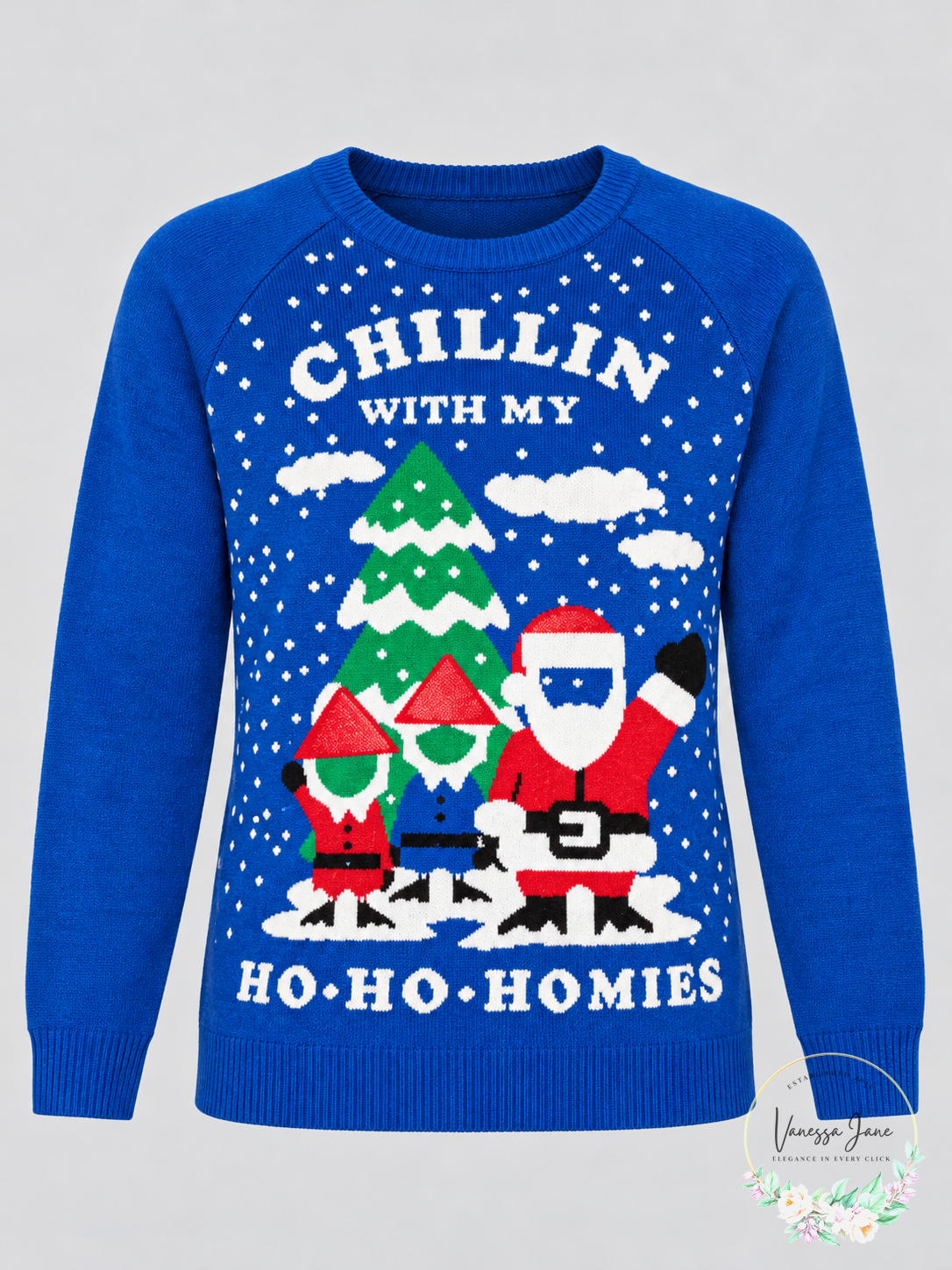 Hybrid Apparel Womens Ho Homies Selfie Holiday Sweater — product only candidate