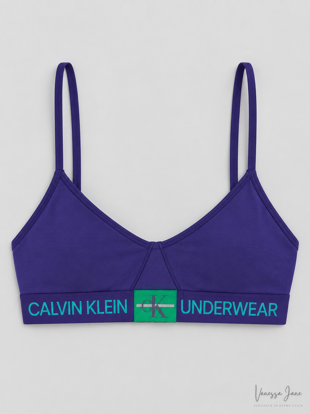 Calvin Klein Womens Monogram Unlined Triangle Bralette — product only candidate