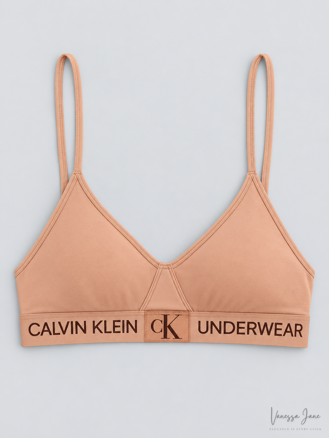 Calvin Klein Womens Monogram Unlined Triangle Bralette — product only candidate