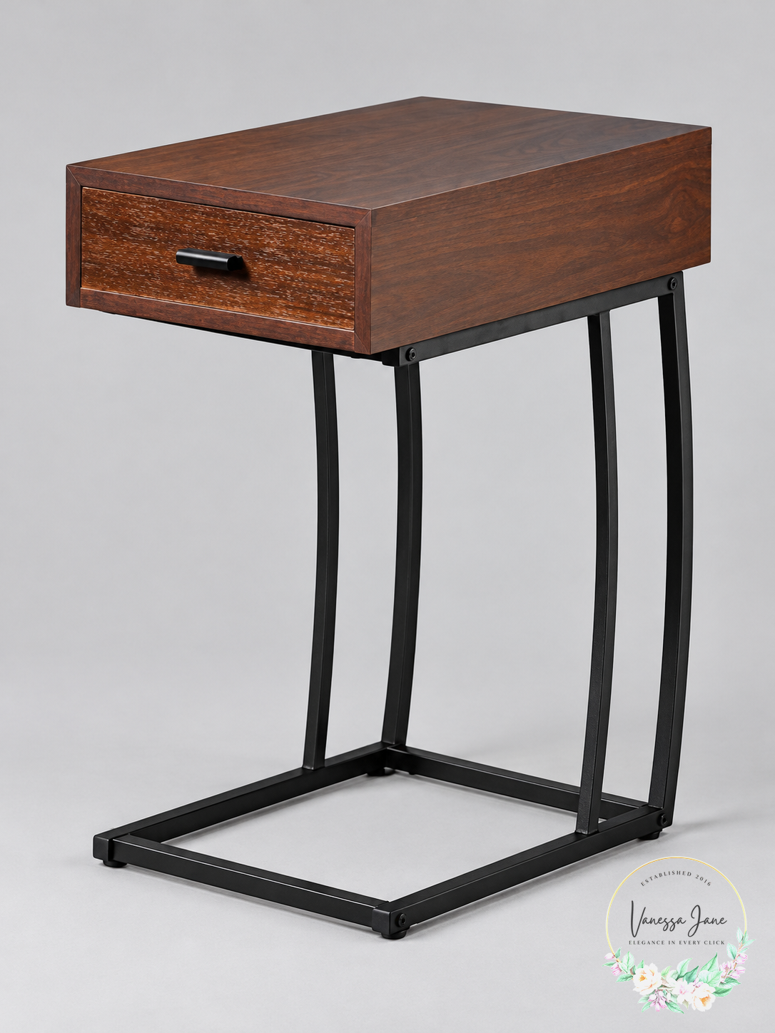 Southern Enterprises Porten Side Table in Walnut Finish — product only candidate