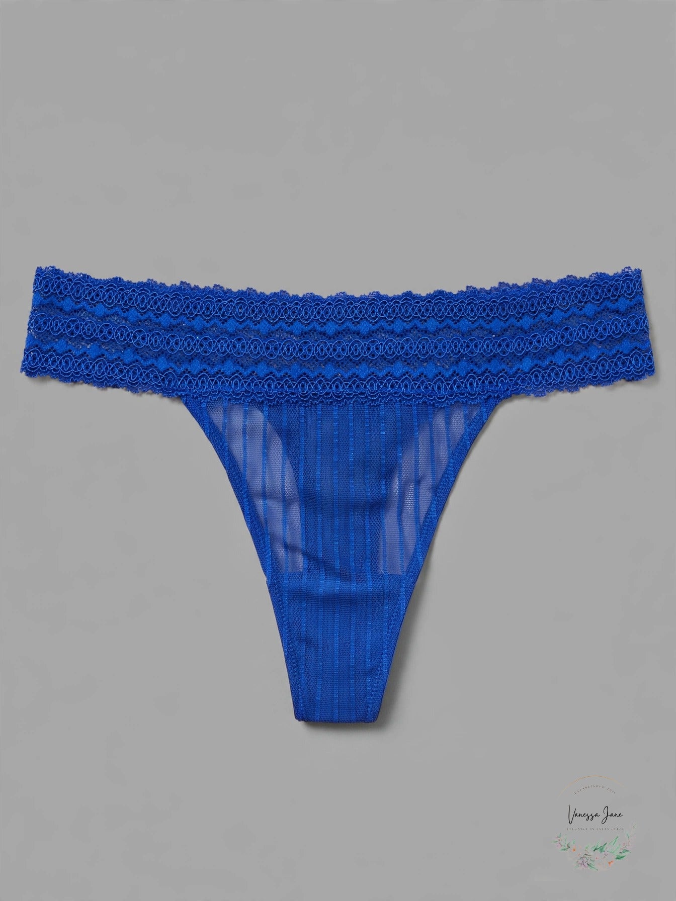 B temptd Well Suited Thong Galaxy Blue - stock flat lay