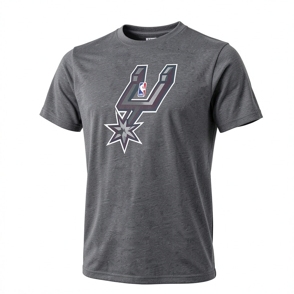 Majestic Athletic NBA San Antonio Spurs Mens Tri Blend Crew Tee, Size L