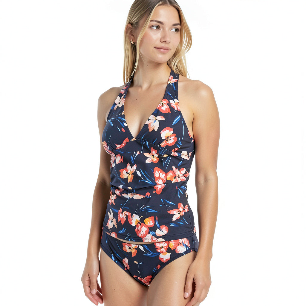 Tommy Hilfiger Iris Floral-Print Tankini Swim Top, Us Small