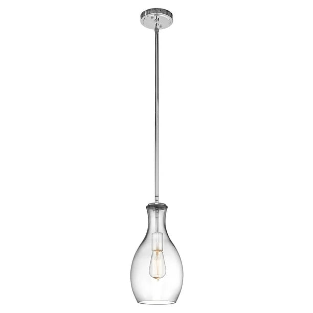 Kichler Lighting Everly 7 Inch Mini Pendant Everly - 42456CHCLR - Modern Contemp