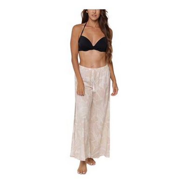 J Valdi Womens Malibu Fly-Away Wide-Leg Pull-on Pants, Size Small