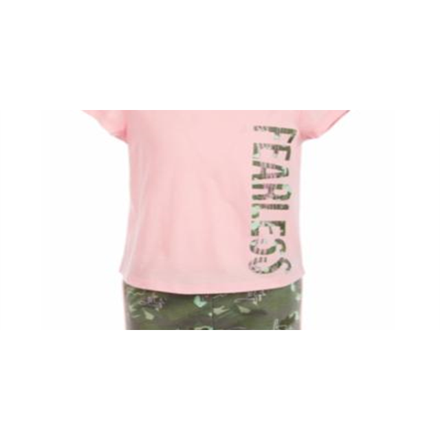 Ideology Little Girls 2-Pc. Graphic T-Shirt and Short Set