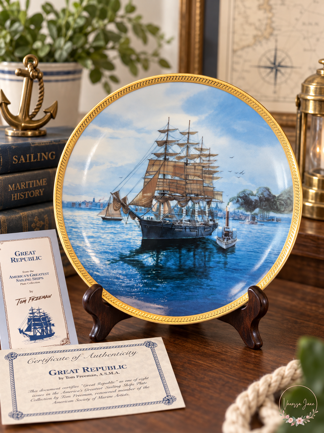 1987 Hamilton Collection The Great Republic Plate