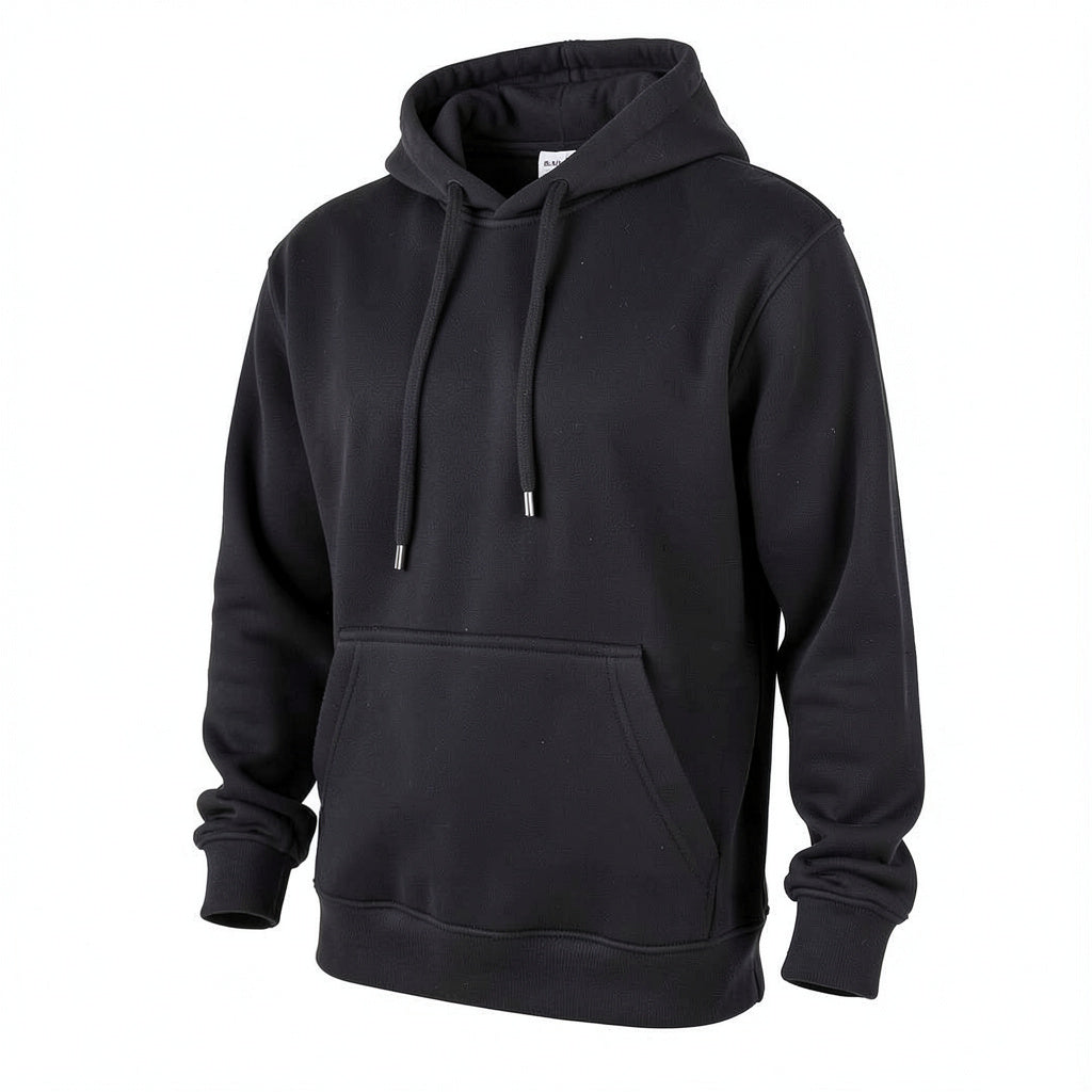 Casual Garb Fleece Hoodies for Men Heather Heavyweight, Black, XX-Large