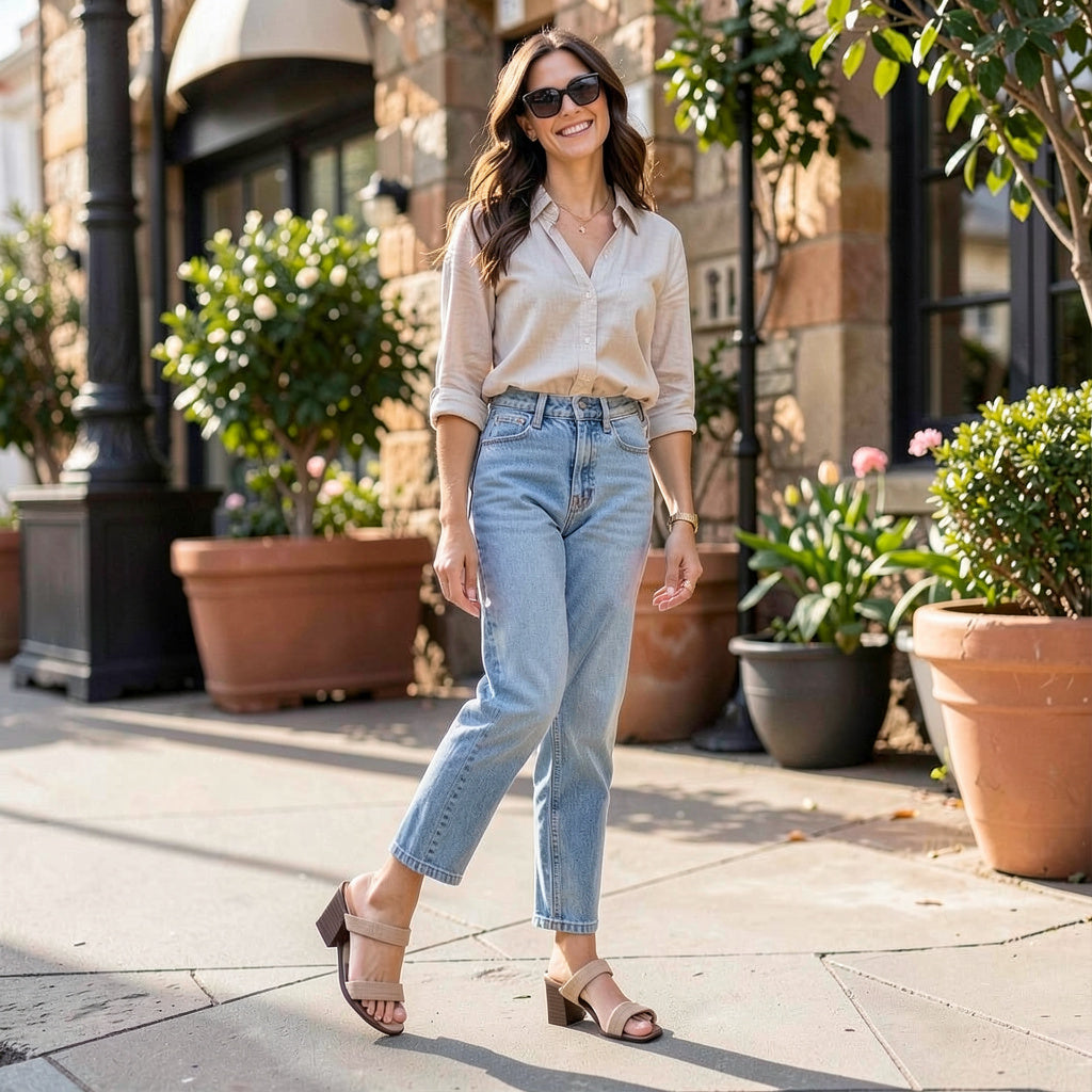 Esprit Women's Sandals Beige Paola Sandal - Women, Size 8.5