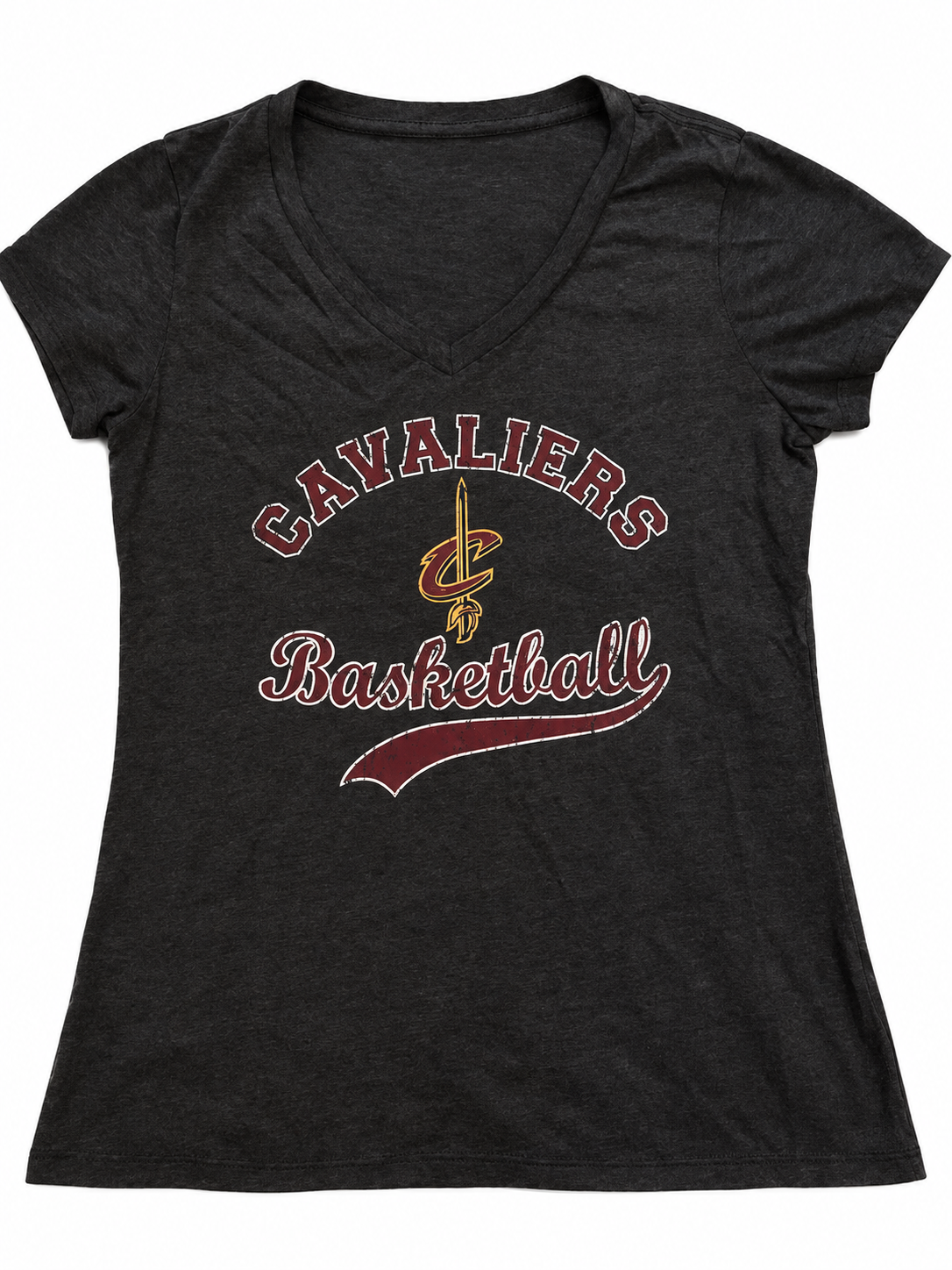NBA Cleveland Cavaliers -23 James Womens V-Neck Tee Shirt, Size Medium