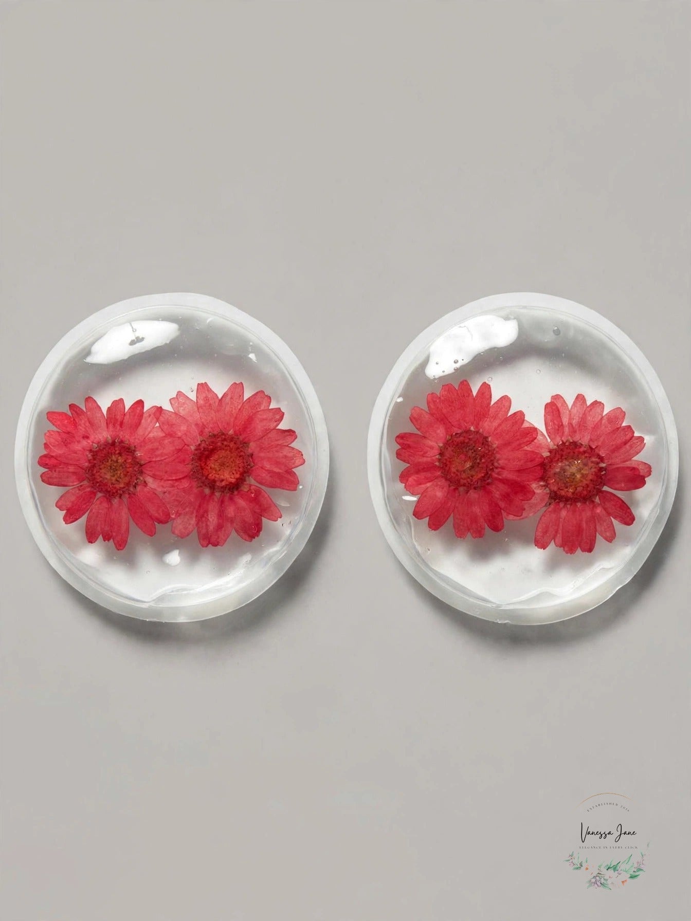 Flower Cooling Gel Eye Pads Floral, Pink & Yellow, Pair
