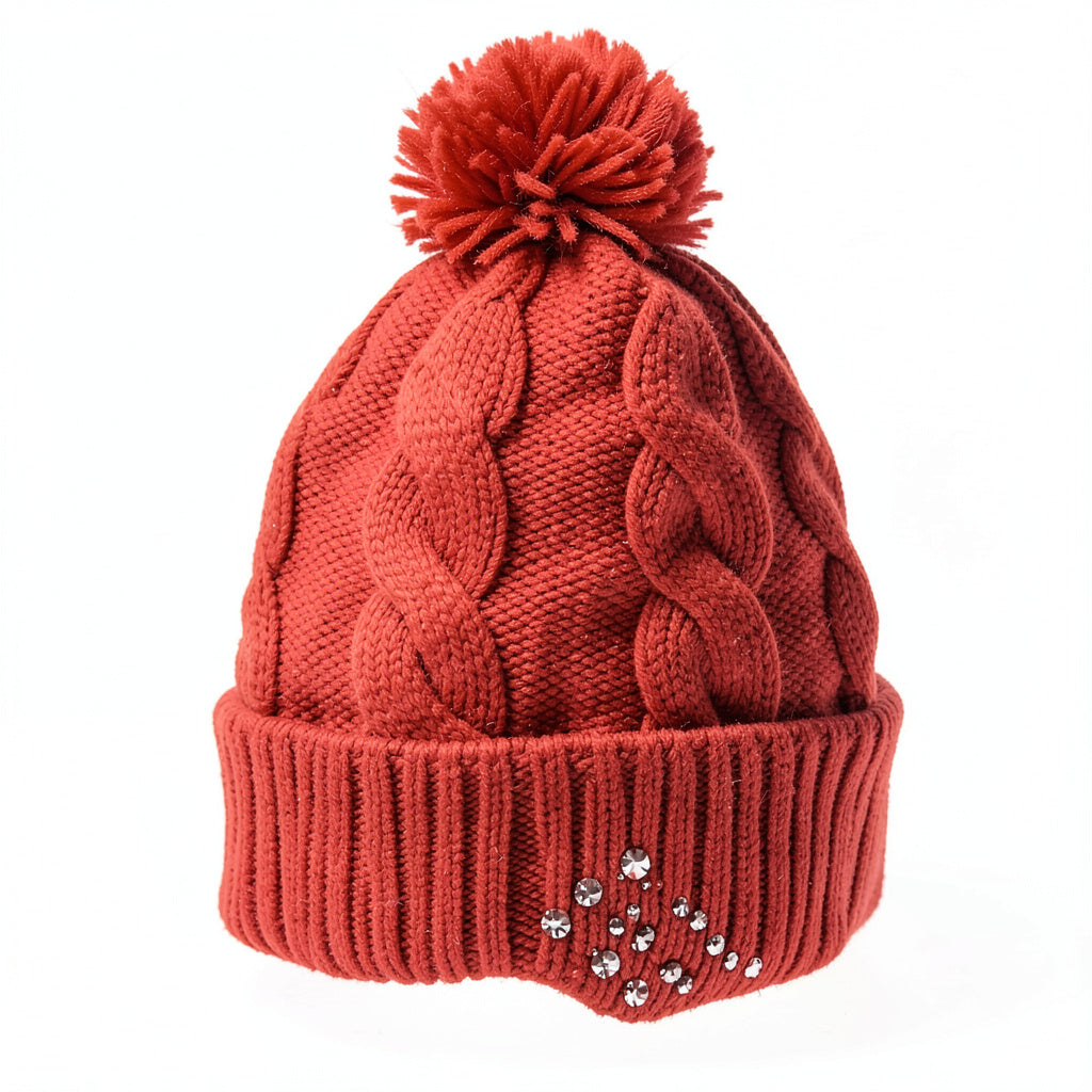 I.n.c. Embellished Beanie Red