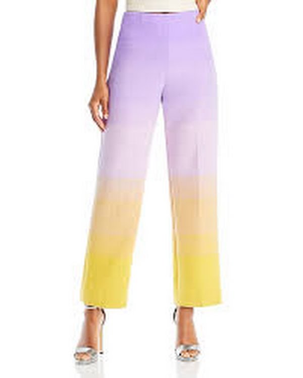 Oscar De La Renta Ombre Wool Blend Pants, size 6