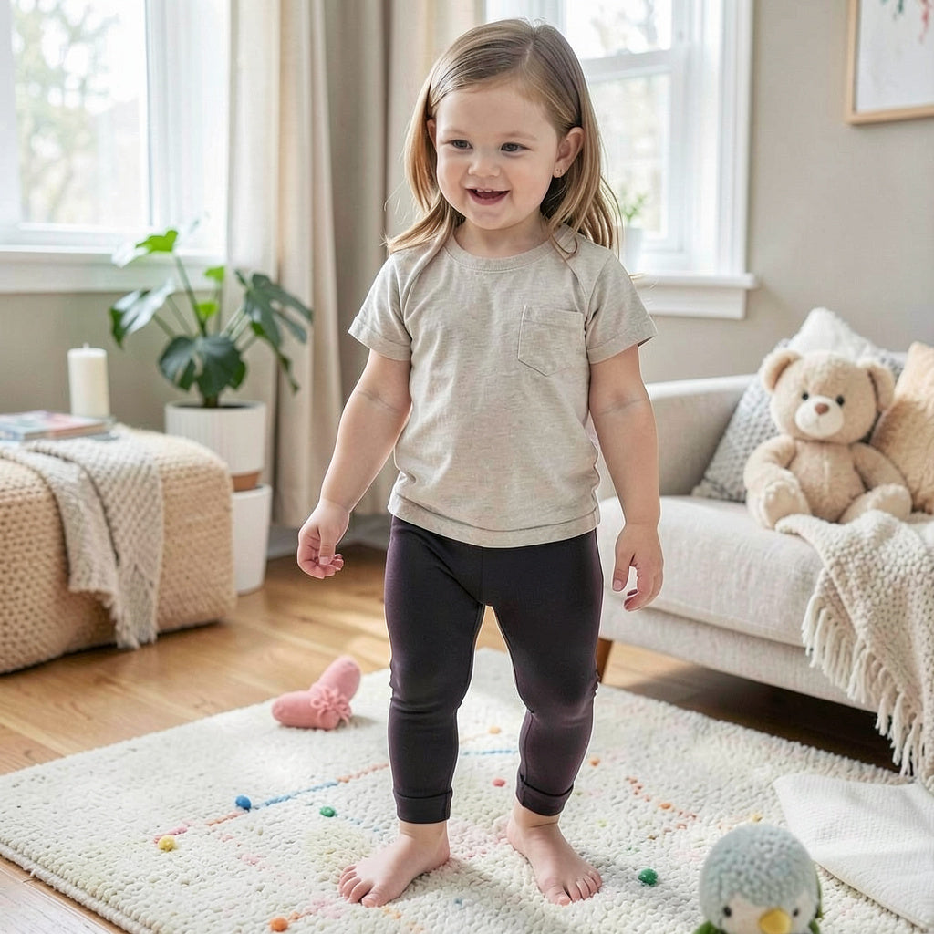 One Step Up Baby Girls 2 Pack Seamless Legging,12-24 months