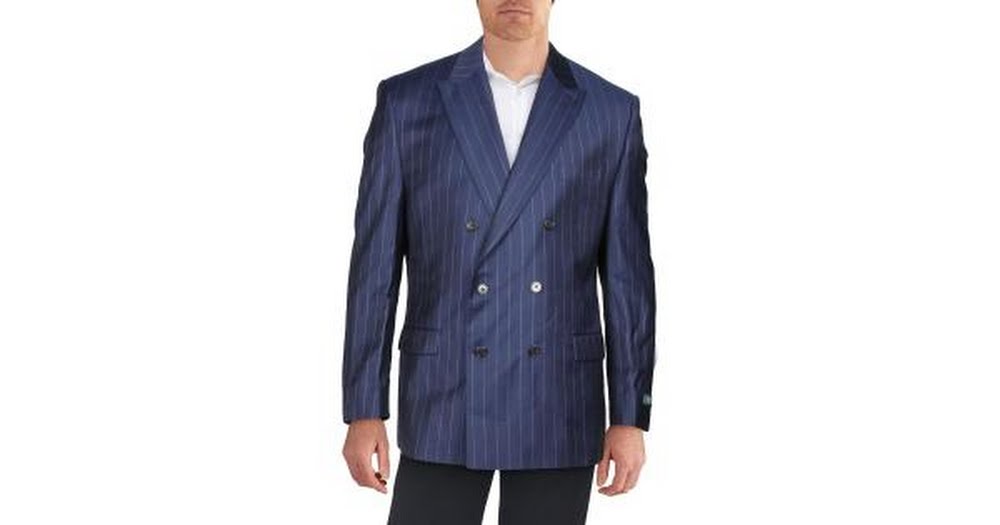 Lauren Ralph Lauren Mens Wool Blend Business Two-Button Blazer