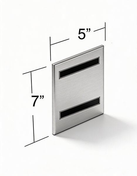 10 - Frames Azar Displays 129927 5 x 7 Vertical U-Frame with Magnetic Strips