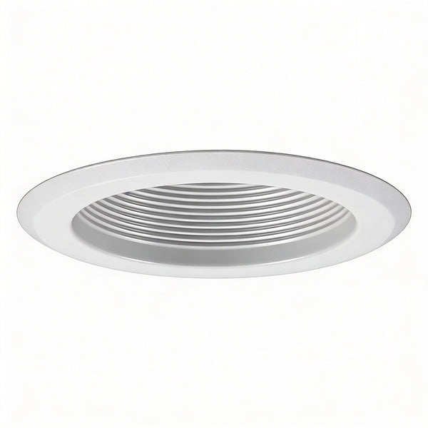 Progress Lighting 5 inch Recessed Step Baffle Trim for P851-ICAT, White Finish