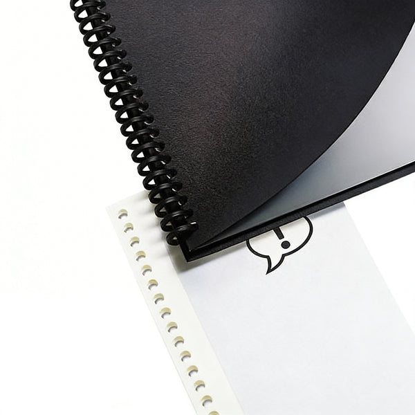 GBC Leather Look Presentation Covers for Binding Systems 11.25 x 8.75 Black 25Pk
