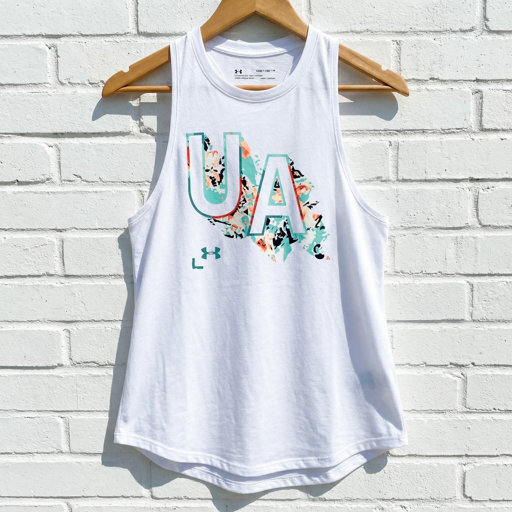 Under Armour Big Girls Filled Logo Tank Top,Size Medium