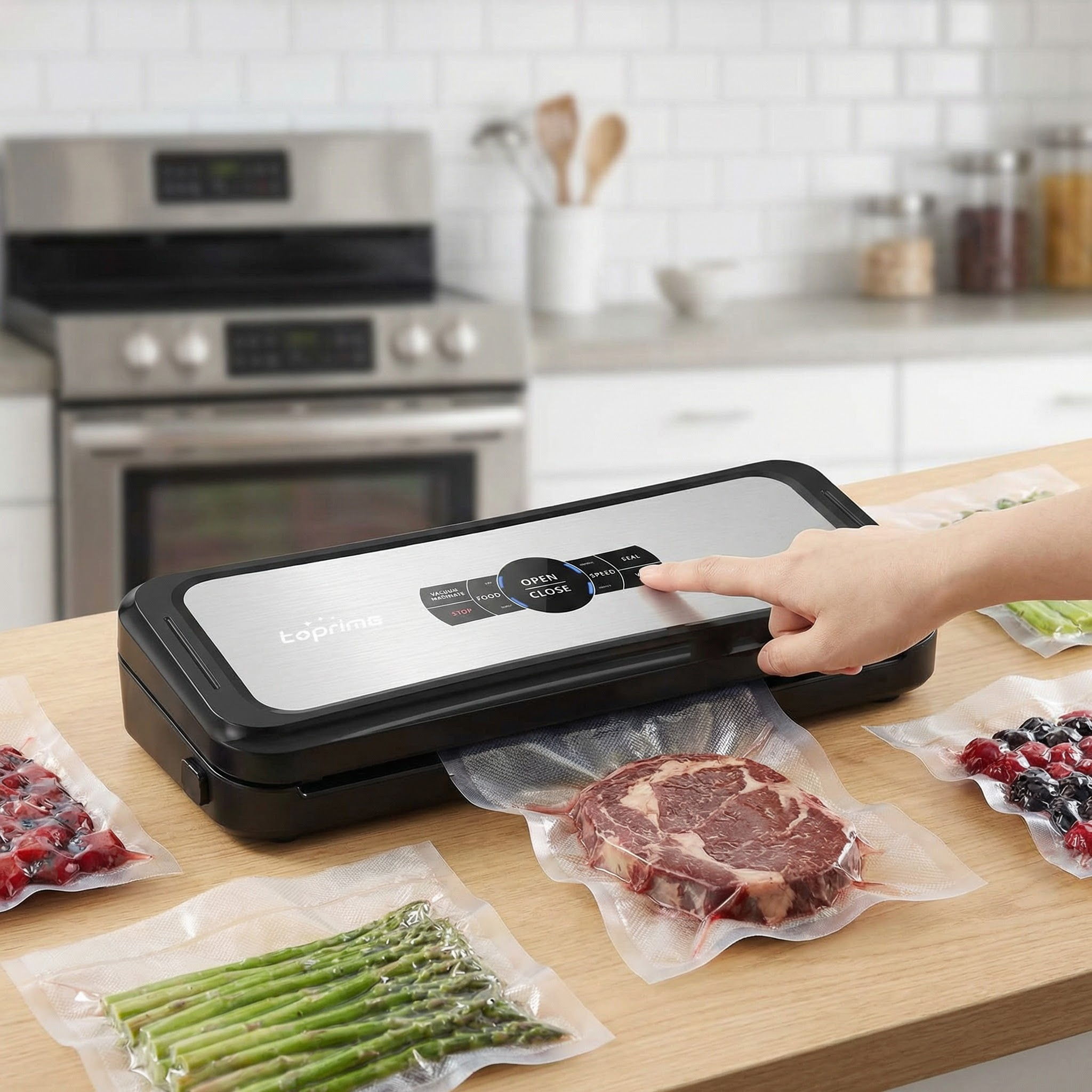 Toprime VS6682H 120W Vacuum Sealer with AUTO-Lock