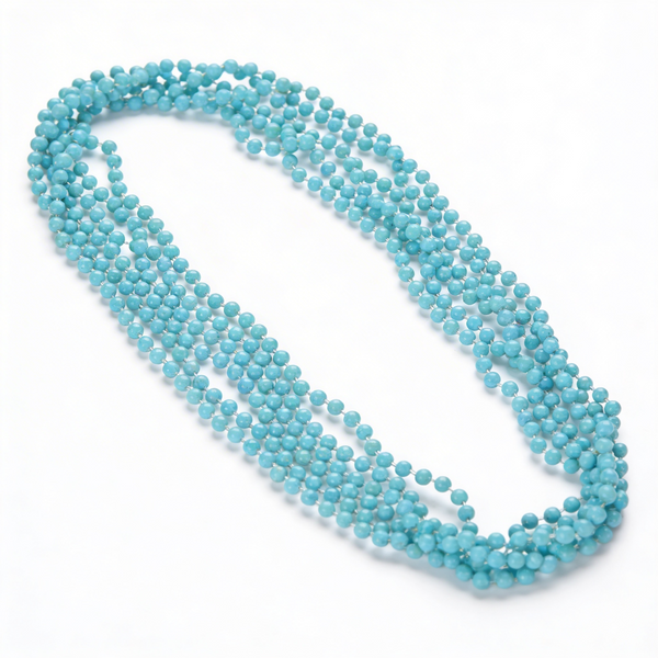 Beistle 50569-LB 6-Pack Light Blue Baby Shower Beads, 33-Inch