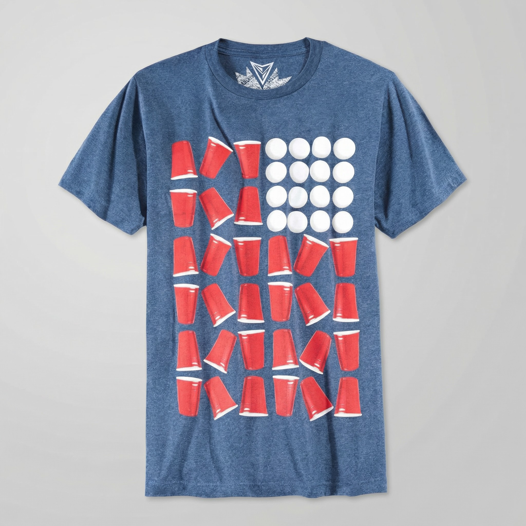 Univibe Mens Beer Pong Graphic T-Shirt, XL